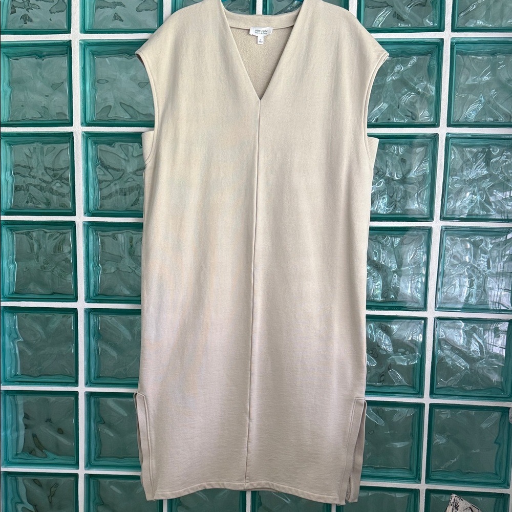 HAVEN Organic Cotton French Terry Dress EUC